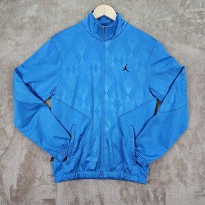 Nike Air Jordan Jumpman Warm Up Track Suit Top Basketball Youth Size M Teen Blue